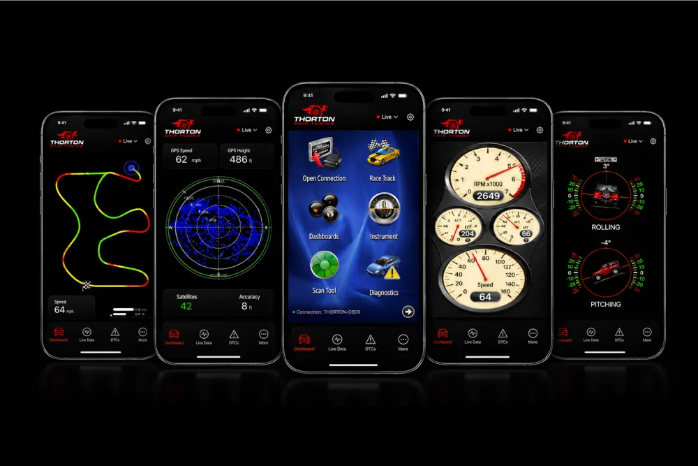 Thorton Performance Analysis Kit – Bluetooth and WiFi OBD2 reader for iOS and Android
